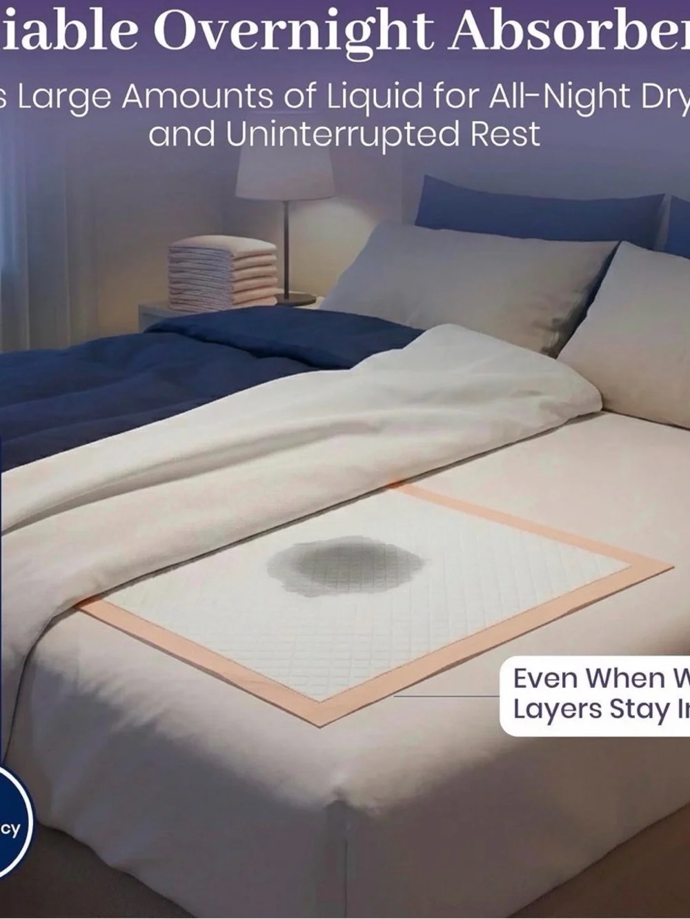 ProHeal Disposable Underpads 30x36 Waterproof Bed Pads 50 Count PH-16712H